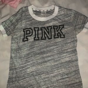 pink brand graphic tee